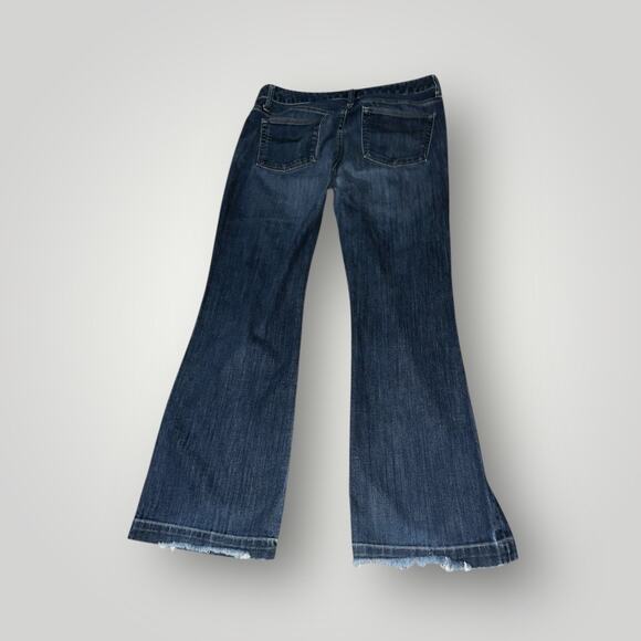 GAP 1969 Women’s Dark Wash Flare Jeans 31/32 Long & Lean Bootcut - Picture 2 of 4
